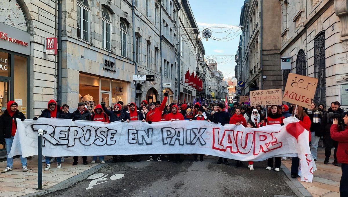 Une marche émotive contre le féminicide à Besançon en hommage à Laure