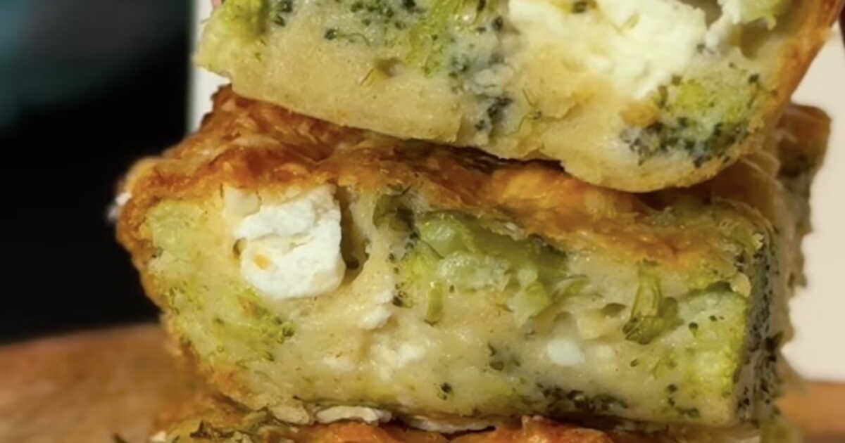 Savourez un brownie salé express au brocoli et feta