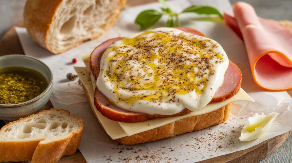 Croque-monsieur à la mozzarella et pesto : une touche italienne au classique français