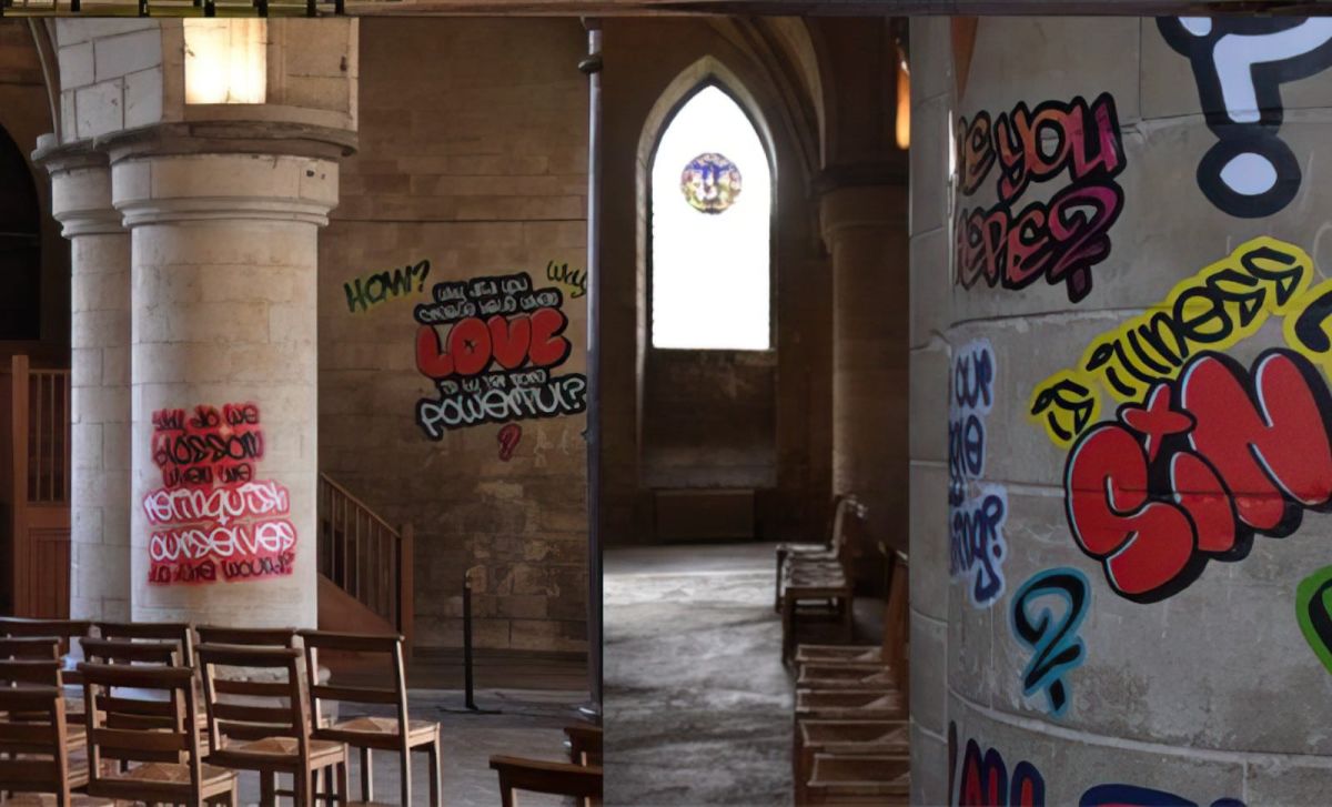 Des graffitis à Canterbury : la cathédrale sous le feu des critiques