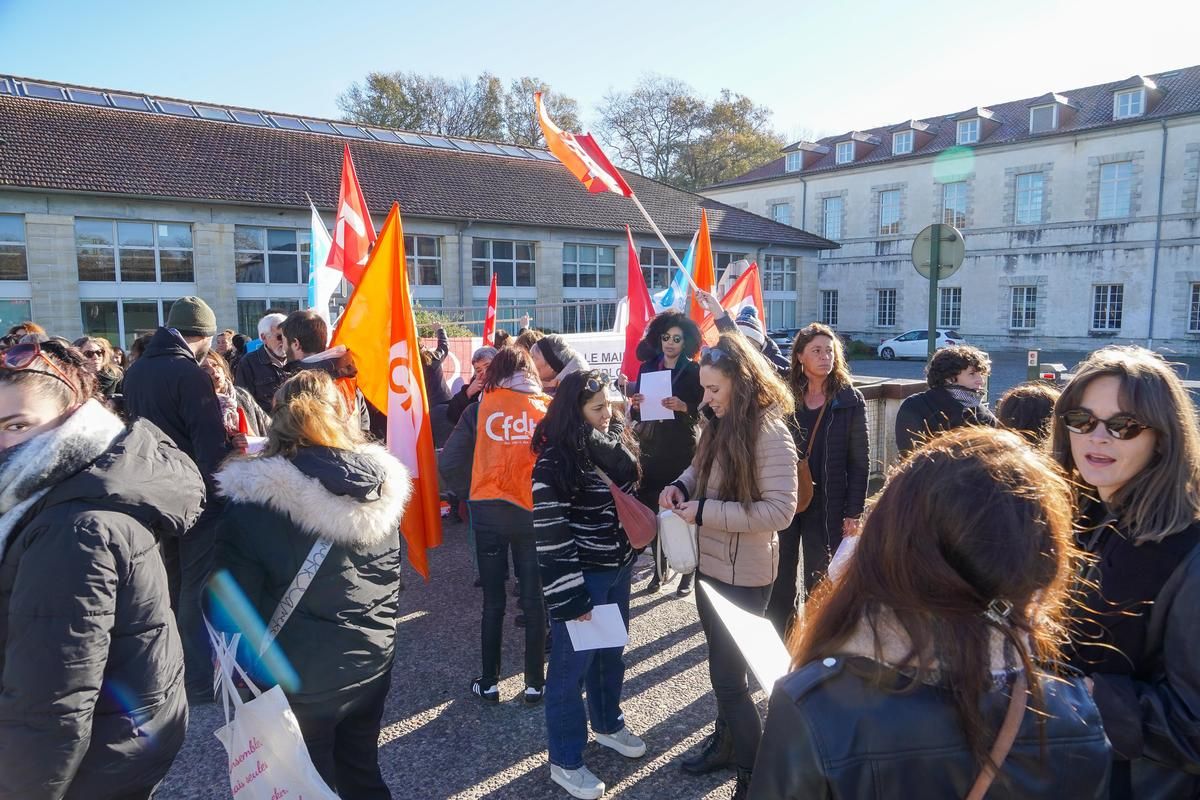 Une manifestation au Pays basque : les salariés de la Sauvegarde de l’enfant exigent des réformes