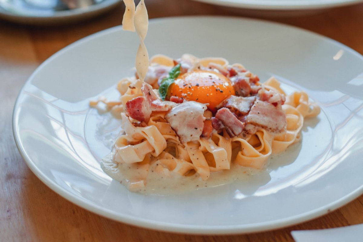 Les délices de la carbonara façon Philippe Etchebest