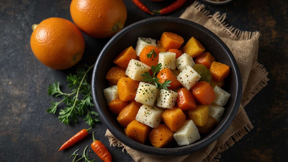 Salade de carottes et pommes de terre à la marocaine