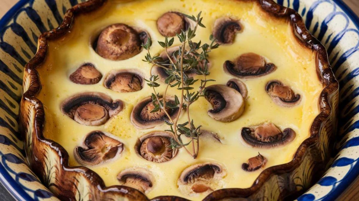 Clafoutis salé aux champignons : une recette réinventée