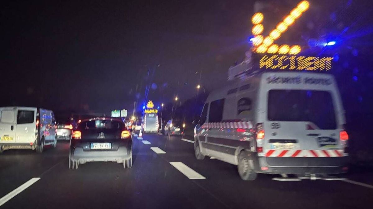 Accident sur la Route bleue : un grand ralentissement à Saint-Nazaire