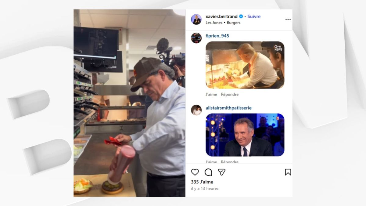 Xavier Bertrand se met aux fourneaux pour l'inauguration d'un Burger King