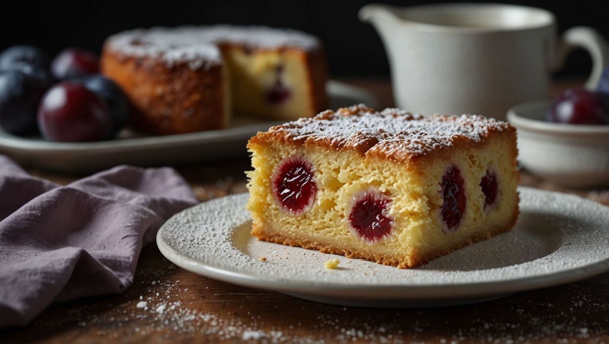 Recette de gâteau moelleux aux prunes au Thermomix
