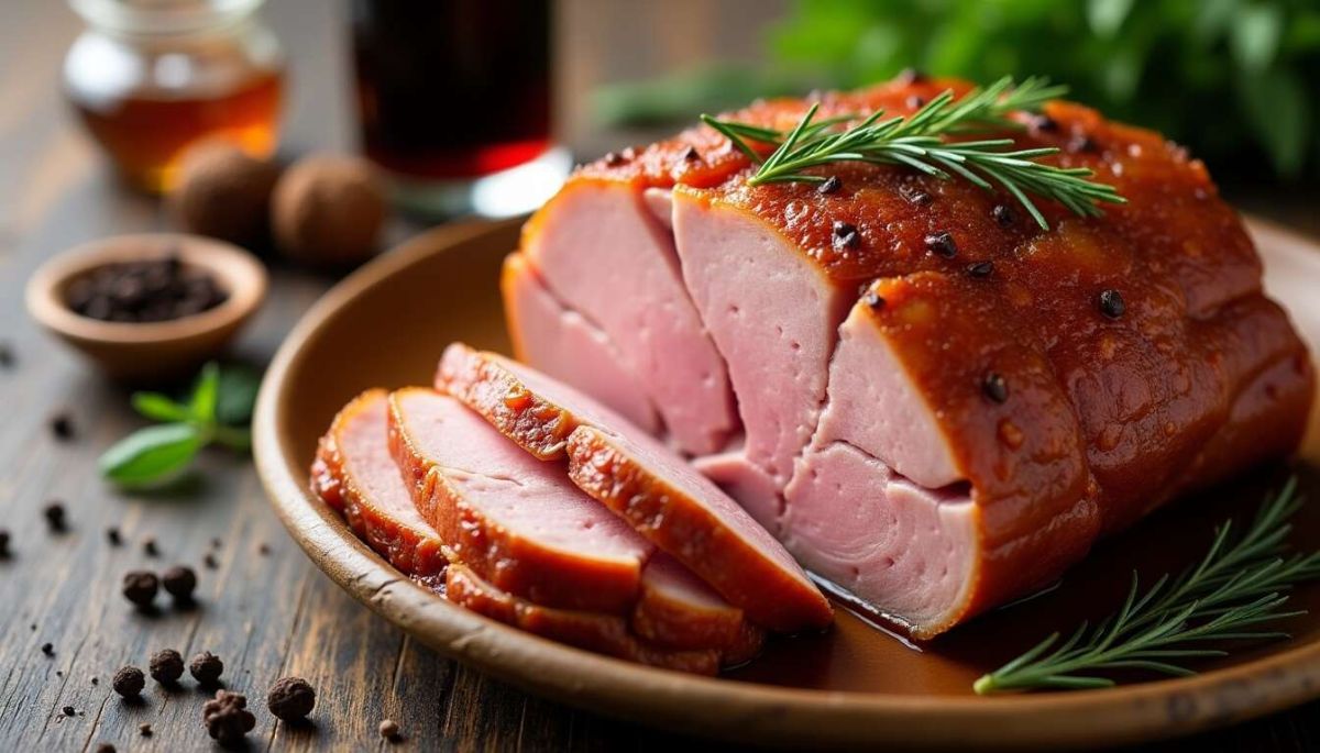 Découvrez le jambon braisé au porto : un plat qui émerveille