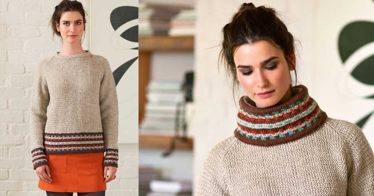 L'élégance intemporelle du pull frisé jacquard et de son snood