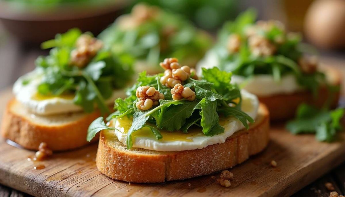 Savourez un apéritif printanier avec nos canapés au chèvre frais
