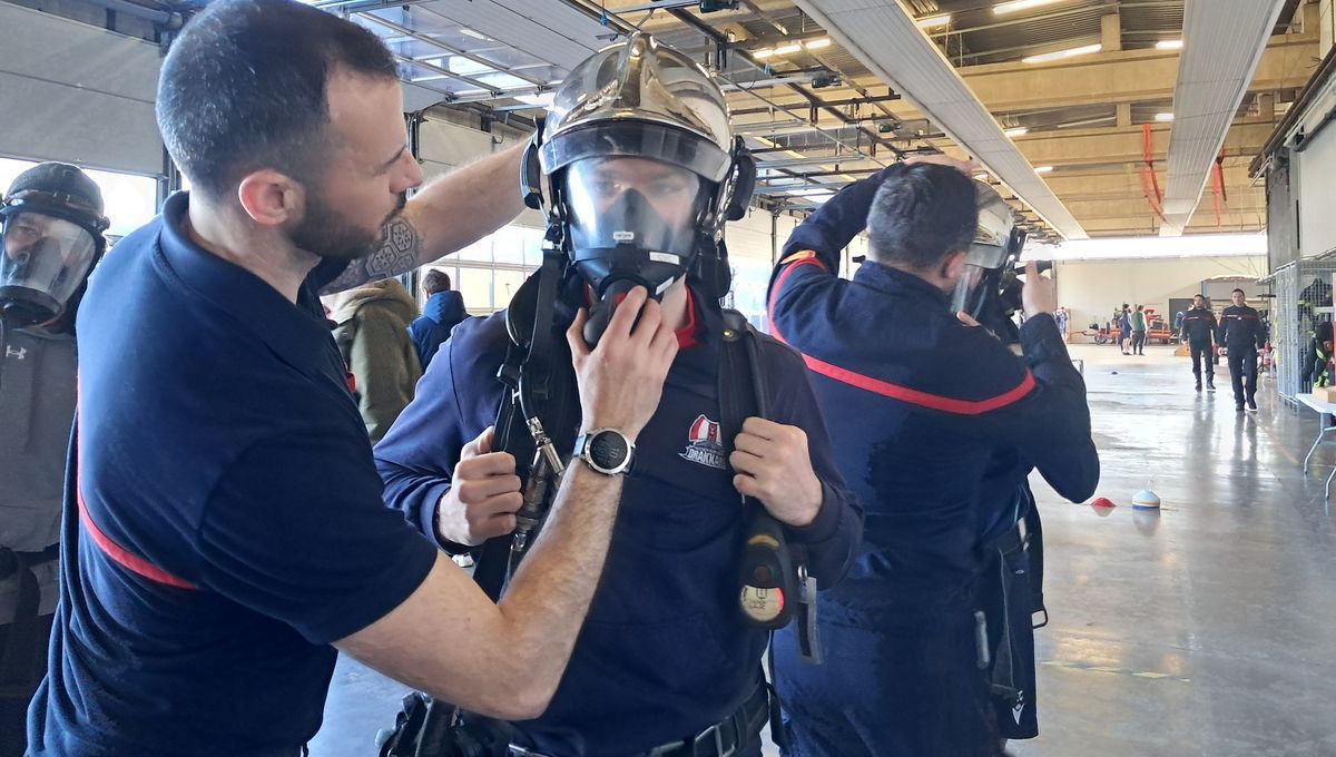 Les drakkars de caen s'initient aux défis des pompiers