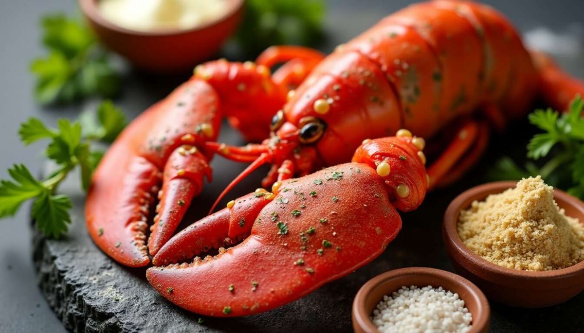 Une recette raffinée de homard grillé au four à la crème