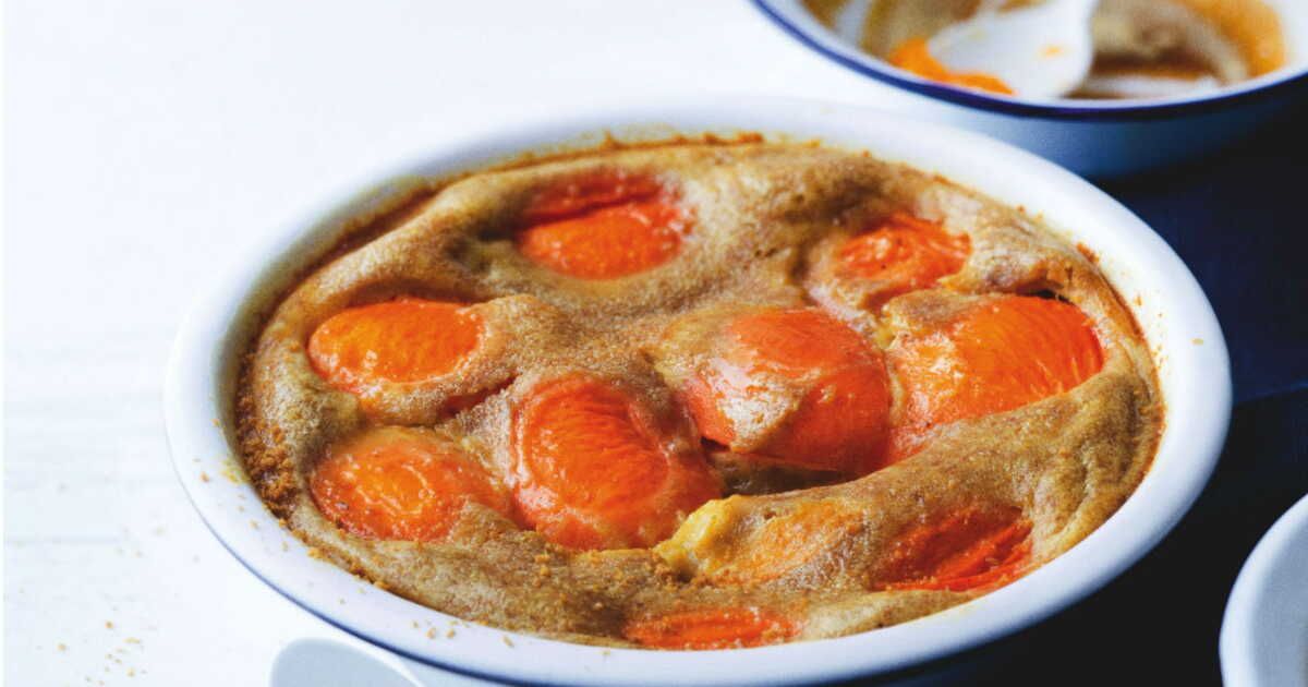 Clafoutis aux abricots et pain d’épices