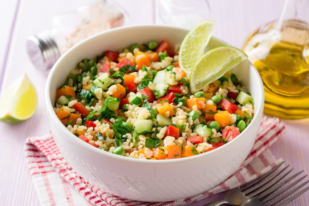 Un taboulé rafraîchissant aux petits pois et lentilles selon Julie Andrieu