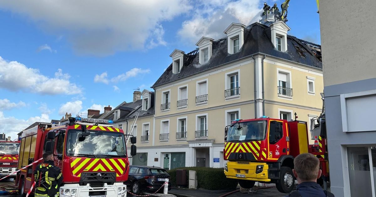 Un incendie majeur sur l'avenue Henry Chéron à Caen