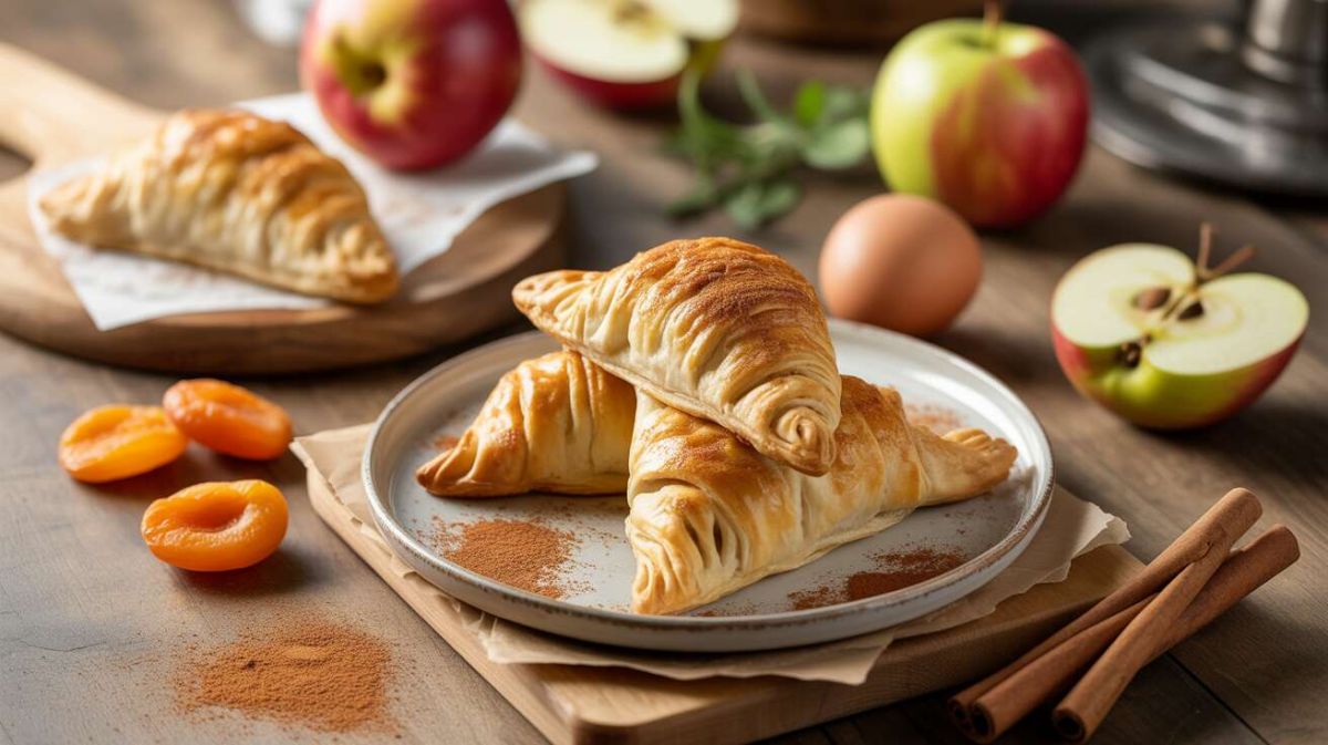 La délicieuse recette des chaussons légers à la pomme et à l'abricot