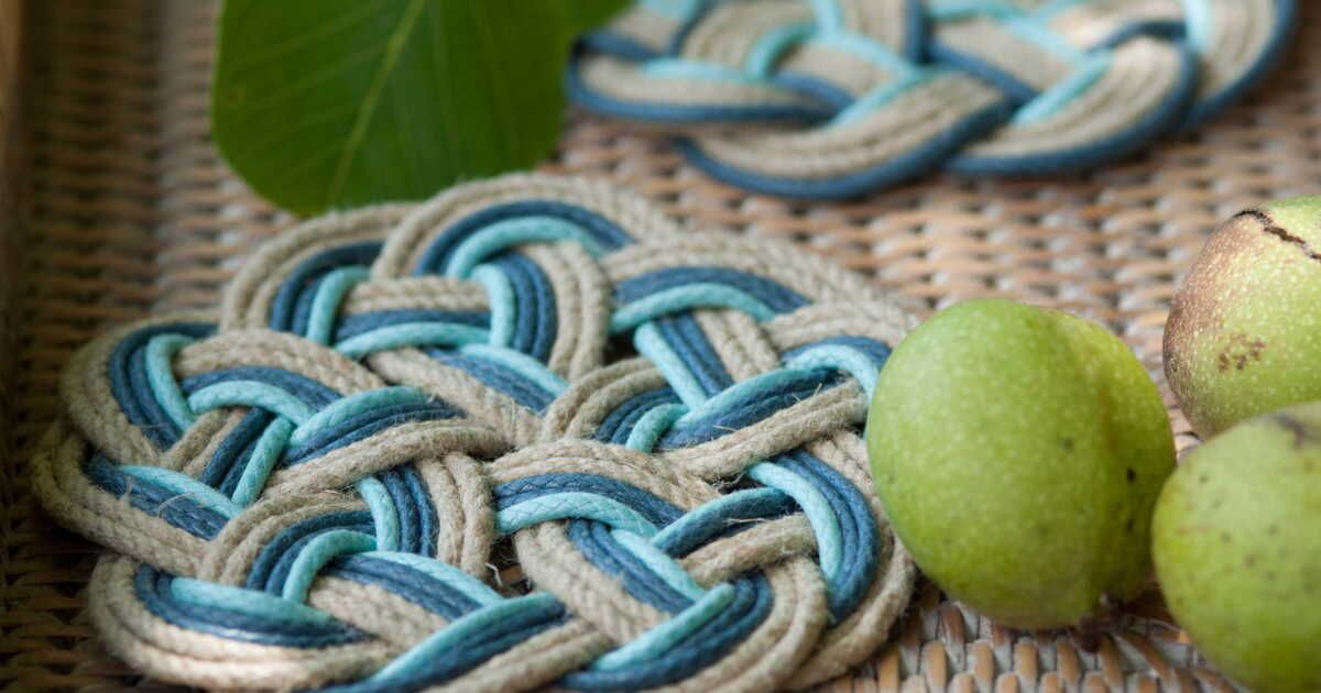 Dessous de verres en cordage