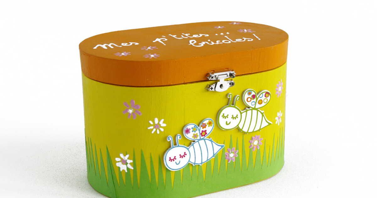 Mon coffret de rangement pour mes petites bricoles