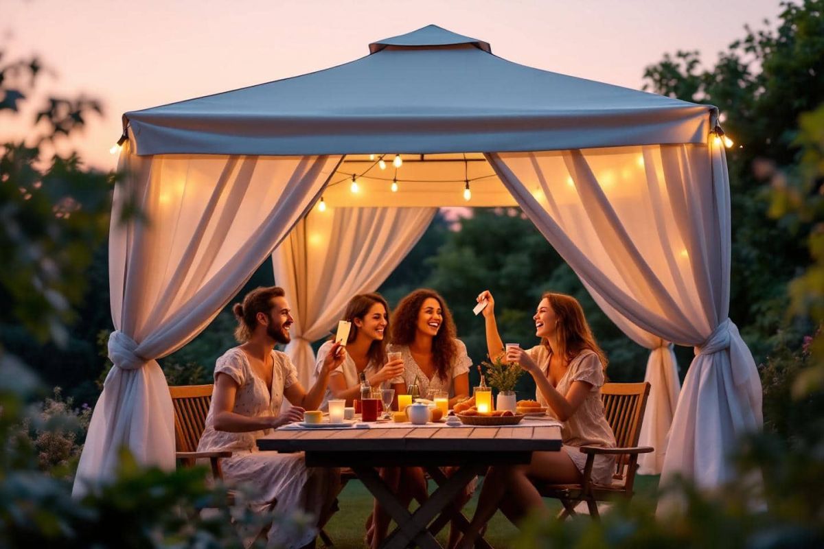 Offrez-vous une oasis d'été avec la tonnelle pliante en solde