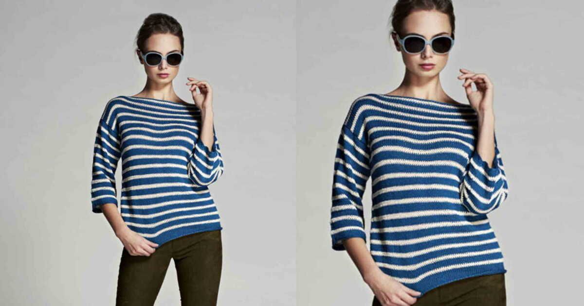 le pull marin en jersey rayé : un essentiel à tricoter