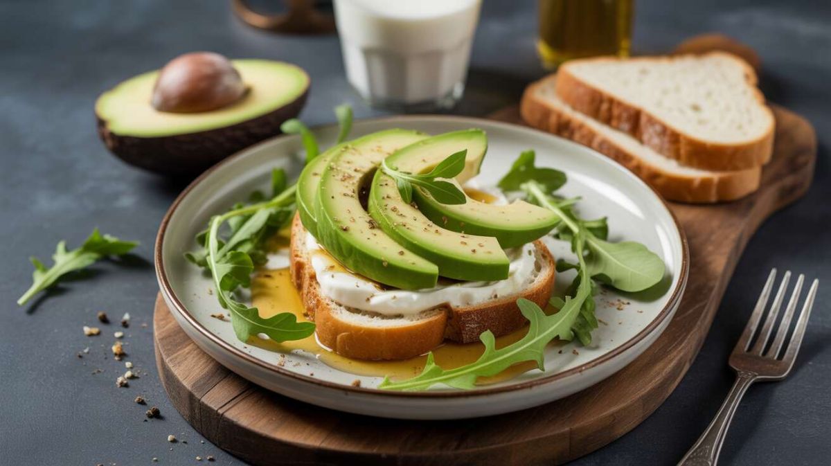 Une salade d'avocat et tartines chèvre-miel pour un repas délicieusement léger
