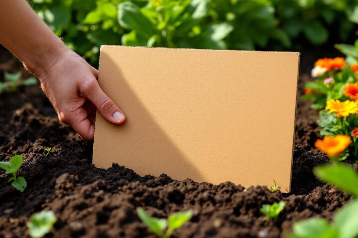 Un carton dans votre jardin : le secret anti-mauvaises herbes des jardiniers malins