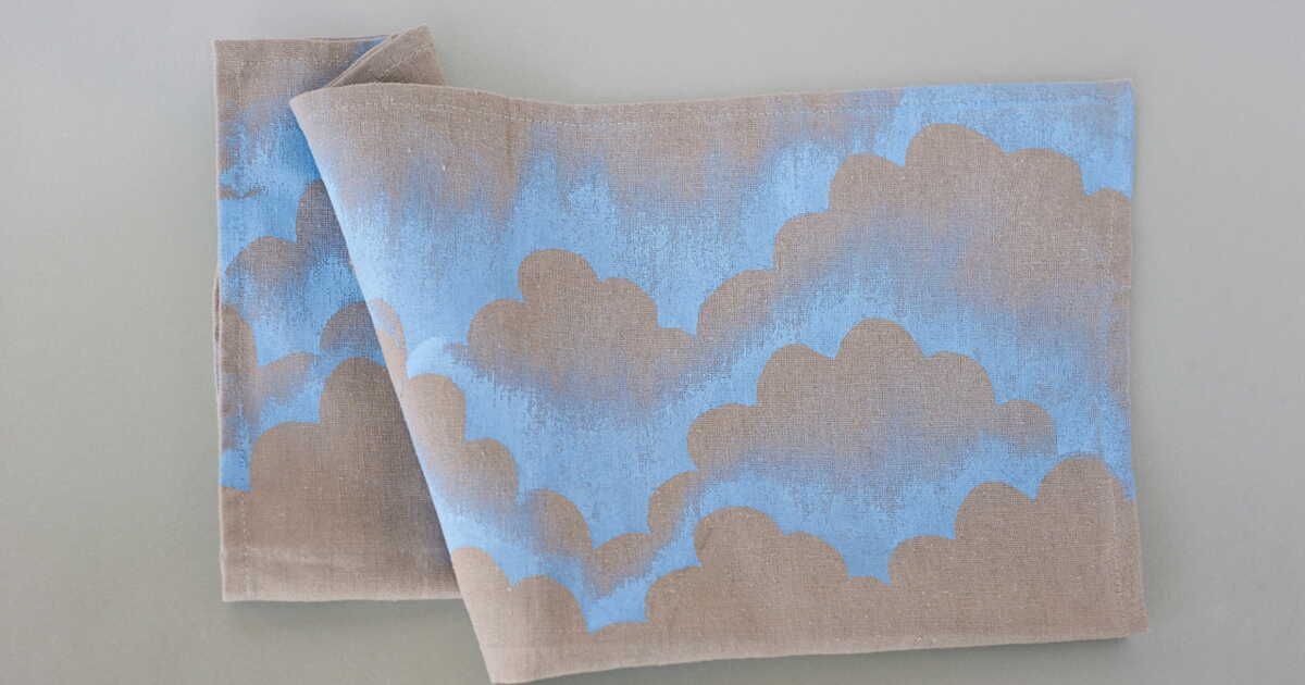 Des serviettes nuage : un art textile à la portée de tous