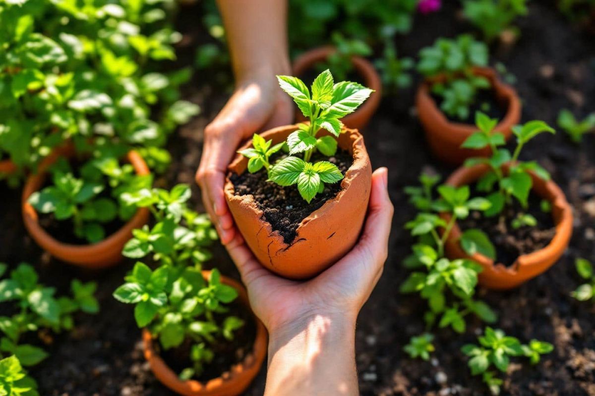 Ne jetez plus vos pots cassés : cultivez des aromates insolites cet été