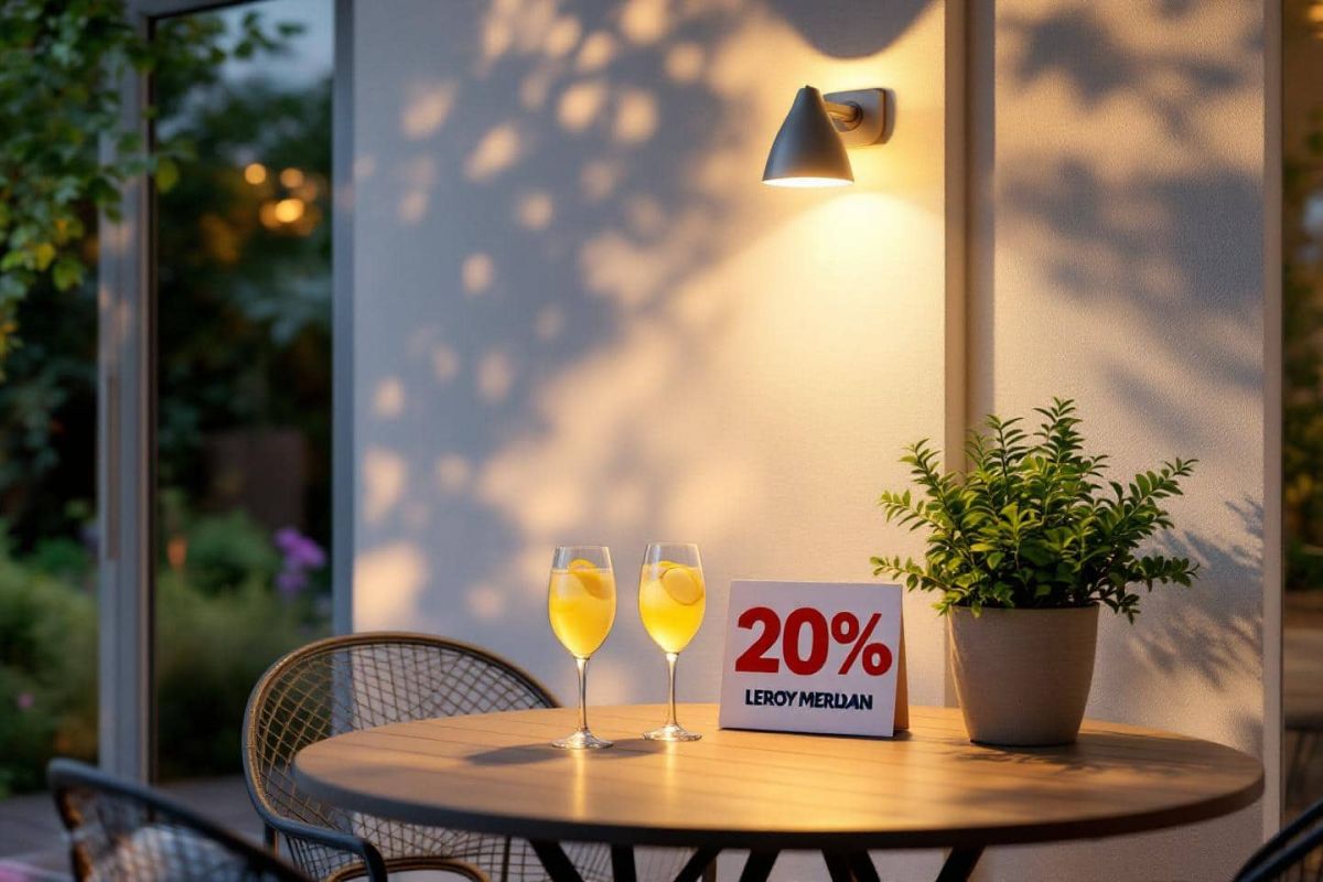 Illuminez votre terrasse : une applique extérieure en promo chez Leroy Merlin