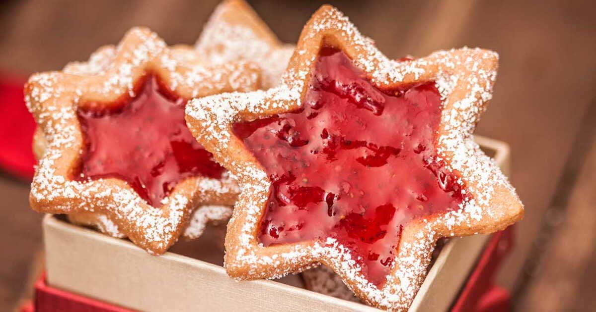 Biscuits étoiles à la confiture