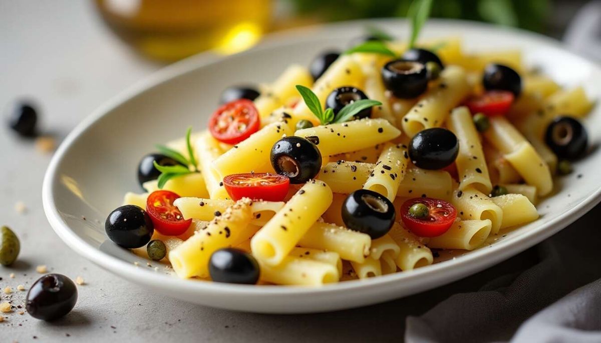 Découvrez la salade de pâtes à l'huile d'olive : une recette fraîche et facile