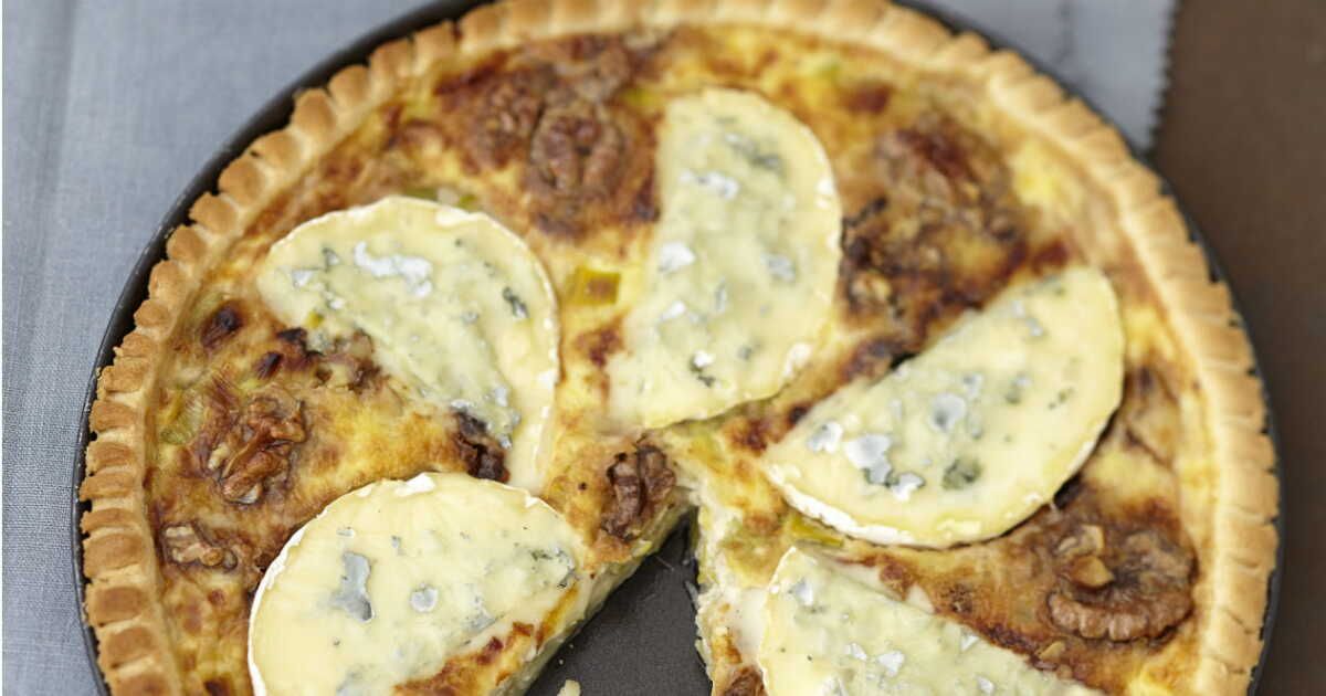 Une tarte gourmande aux poireaux et noix revisitée