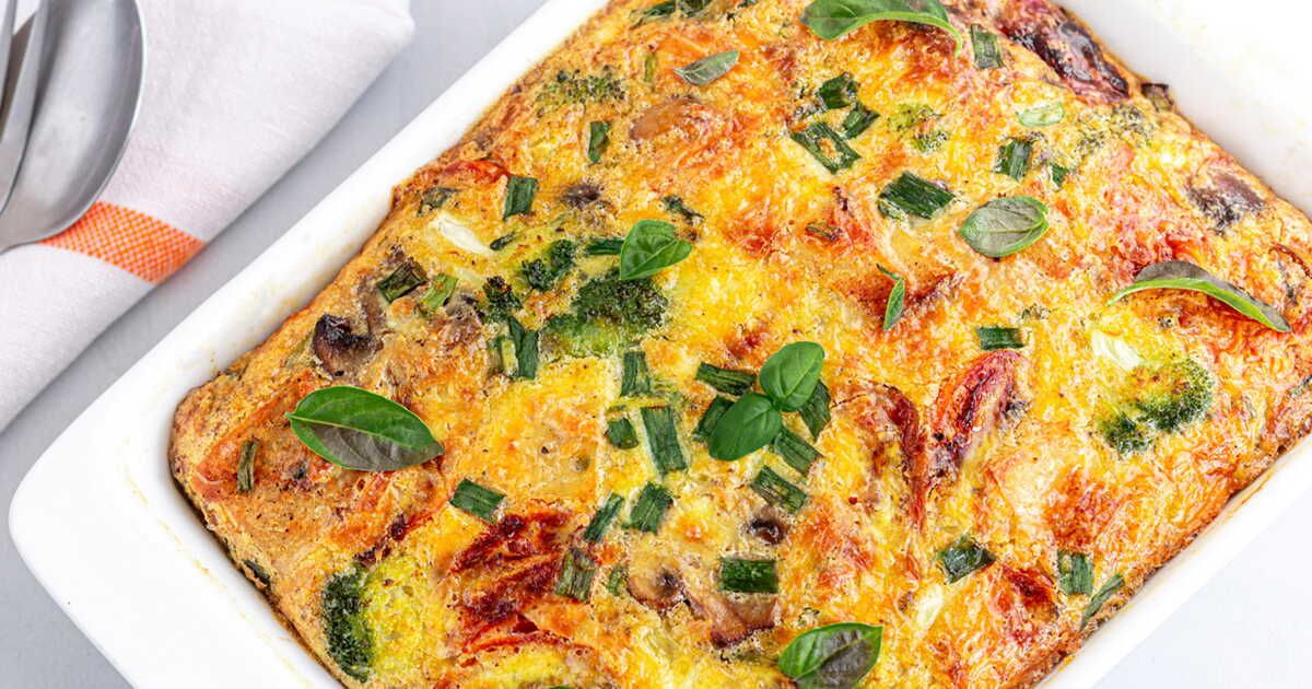Une quiche sans pâte au chorizo et fromage de chèvre pour un dîner express