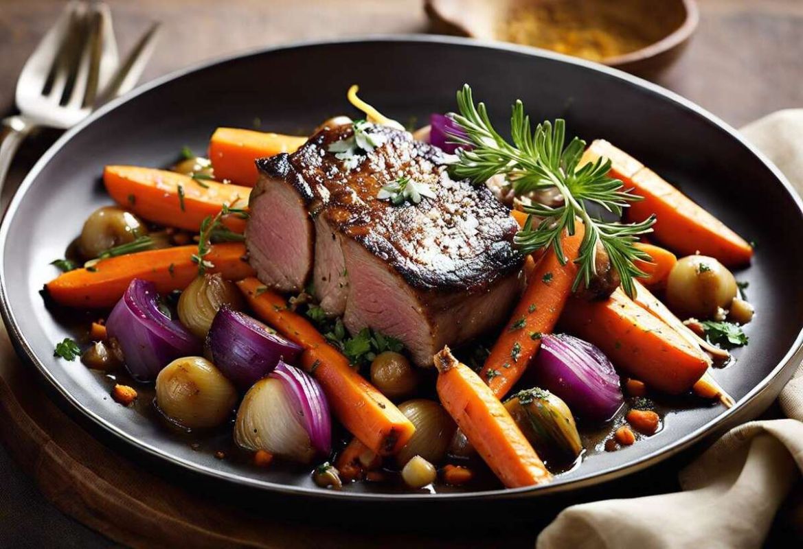 Une recette réconfortante de joue de porc aux petits légumes