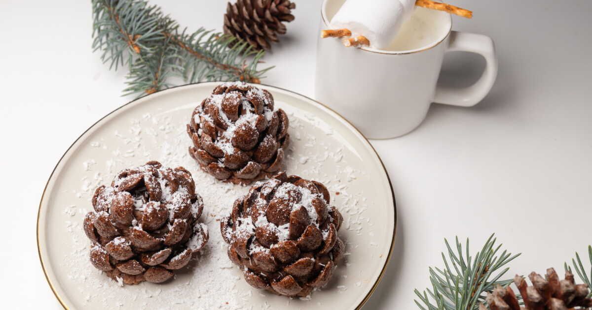 Des pommes de pin au chocolat pour un Noël inoubliable