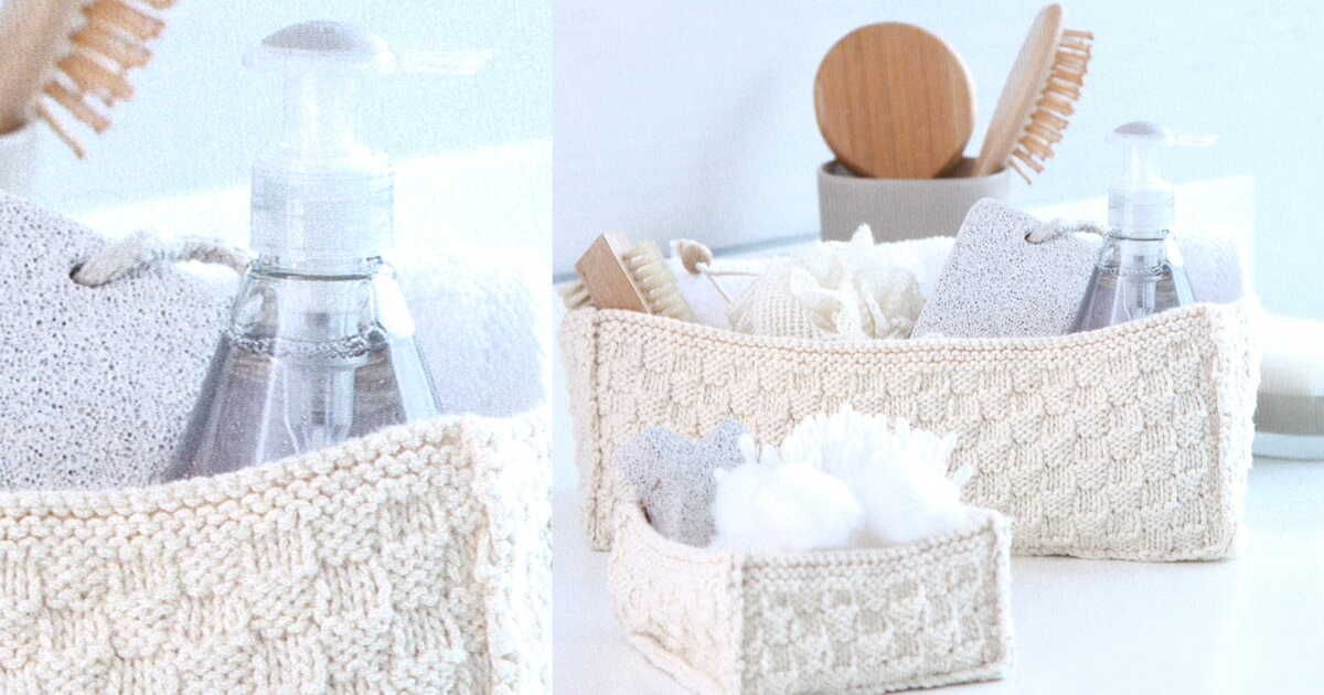 Des paniers cosy pour une salle de bain accueillante