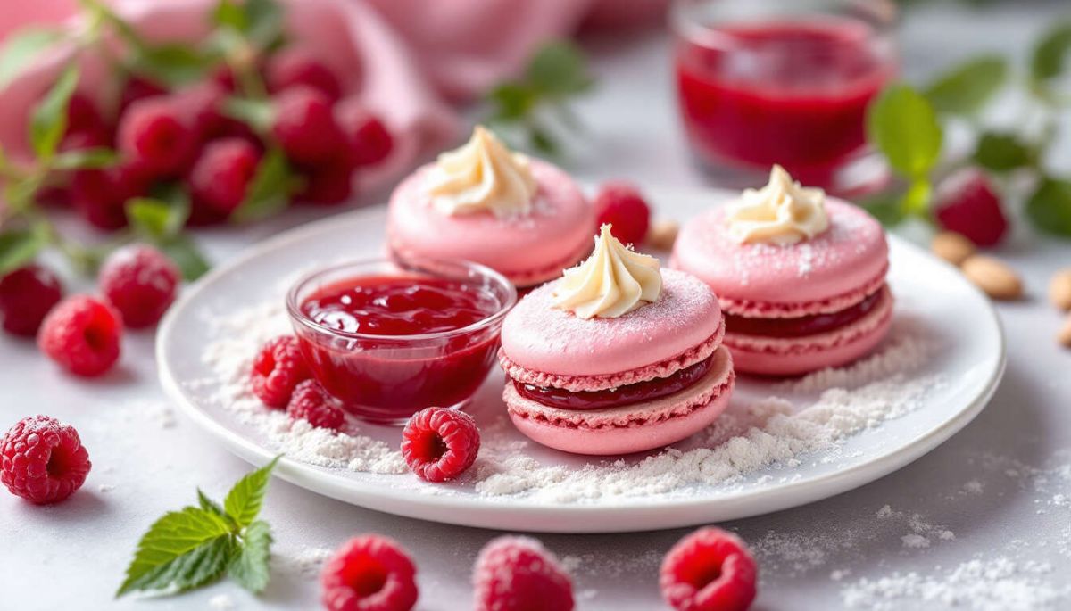 Découvrez la recette irrésistible des macarons à la framboise