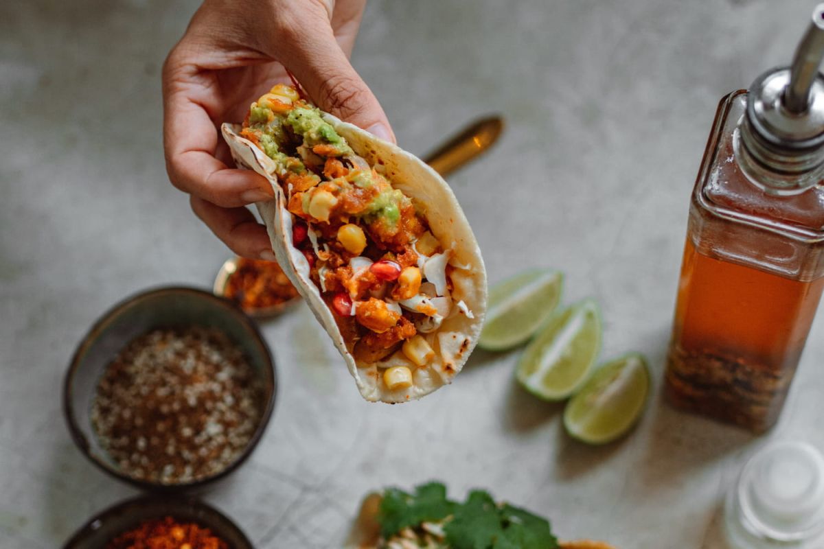 Les tacos de poulet à la taïwanaise de Cyril Lignac