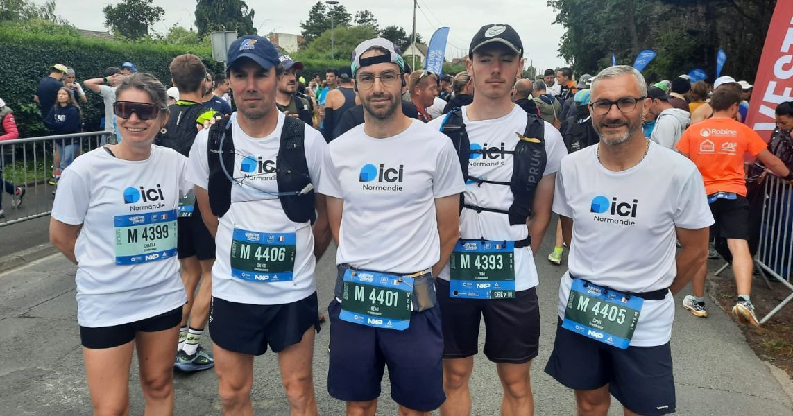 L'équipe Ici Normandie au marathon : une aventure humaine au-delà des attentes