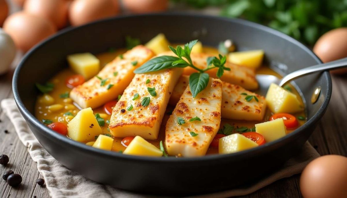Découvrez la fricassée de morue aux pommes de terre sautées, un vrai délice