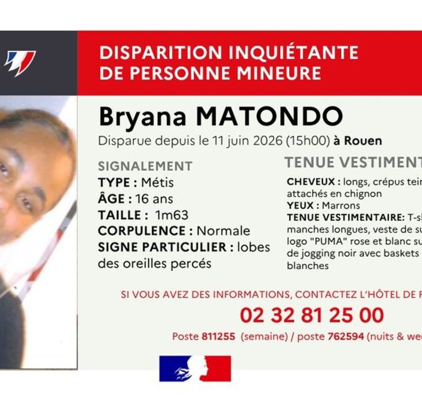 Disparition d'une adolescente à Rouen : un appel à témoins urgent