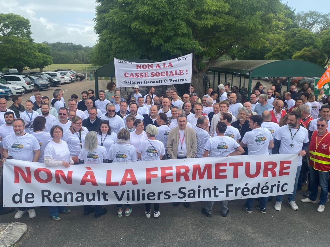 Renault au bord de la fermeture : les salariés de Villiers-Saint-Frédéric en pleine mobilisation