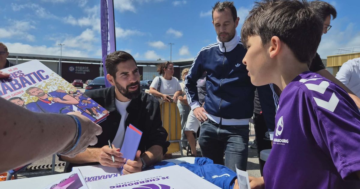 Nikola Karabatic inspire la nouvelle génération de handballeurs à Cherbourg