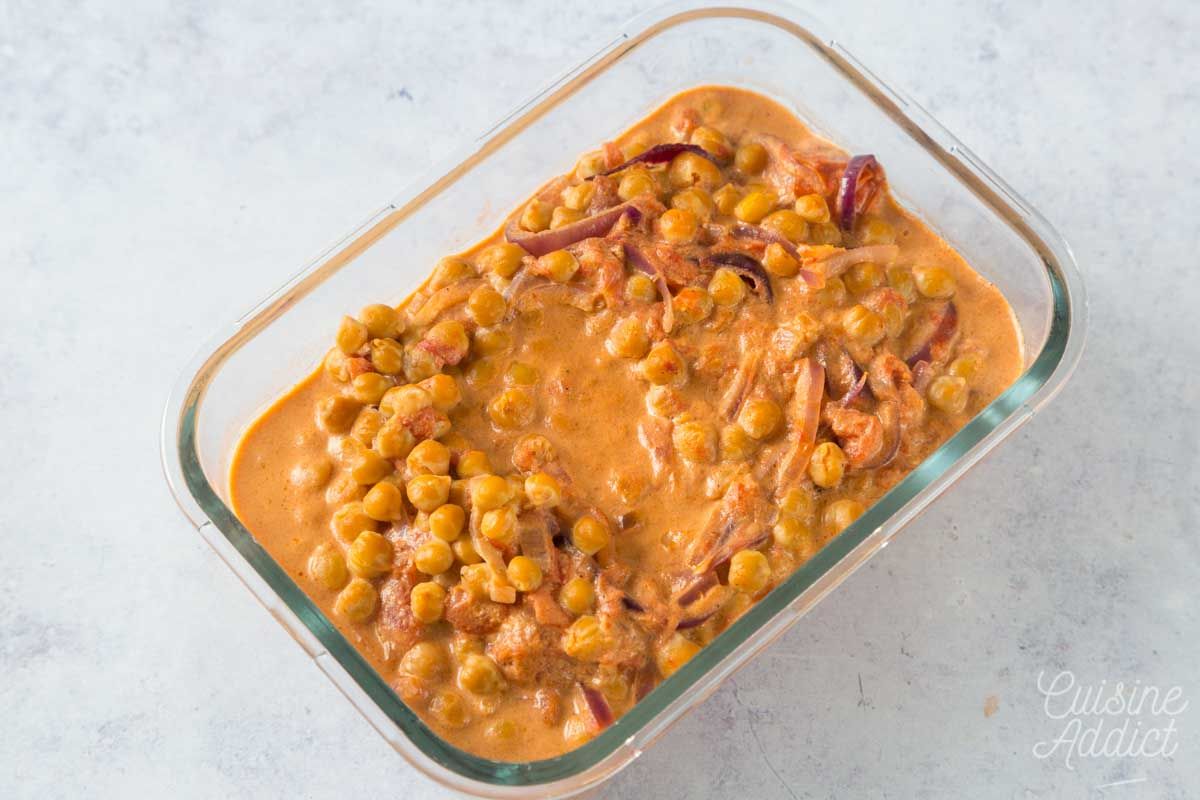 Curry de pois chiche au lait de coco