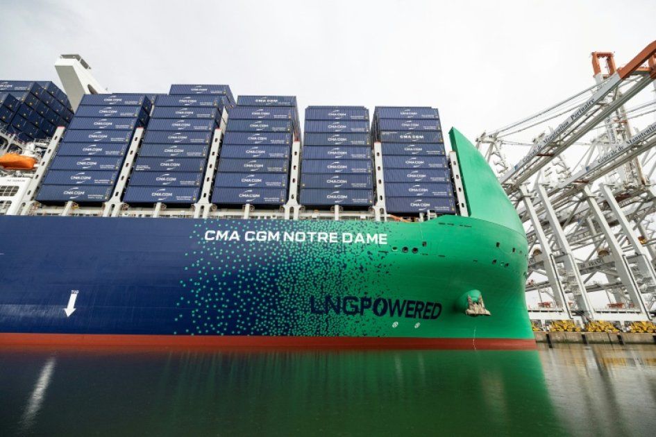 CMA CGM dévoile le 'Notre-Dame', un géant des mers au Havre